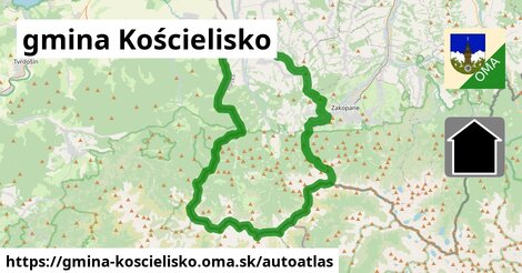 ikona Mapa autoatlas v gmina-koscielisko