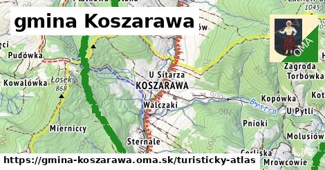 ikona Turistická mapa turisticky-atlas v gmina-koszarawa