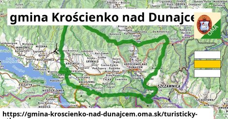 ikona Turistická mapa turisticky-atlas v gmina-kroscienko-nad-dunajcem