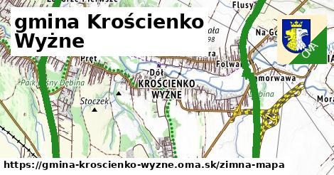 ikona Zimná mapa zimna-mapa v gmina-kroscienko-wyzne