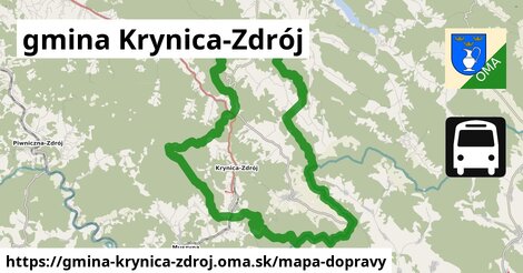 ikona Mapa dopravy mapa-dopravy v gmina-krynica-zdroj