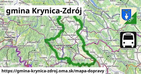 ikona Mapa dopravy mapa-dopravy v gmina-krynica-zdroj