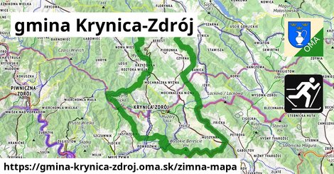 ikona Zimná mapa zimna-mapa v gmina-krynica-zdroj