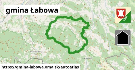 ikona Mapa autoatlas v gmina-labowa