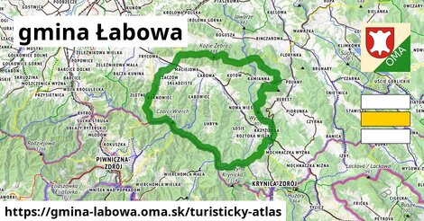 ikona Turistická mapa turisticky-atlas v gmina-labowa