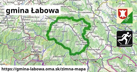 ikona Zimná mapa zimna-mapa v gmina-labowa