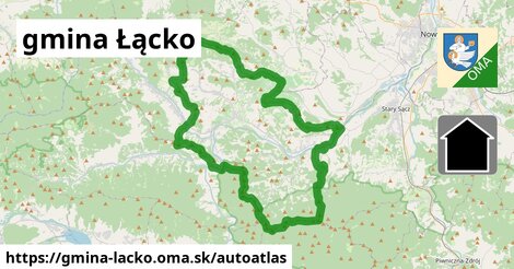 ikona Mapa autoatlas v gmina-lacko