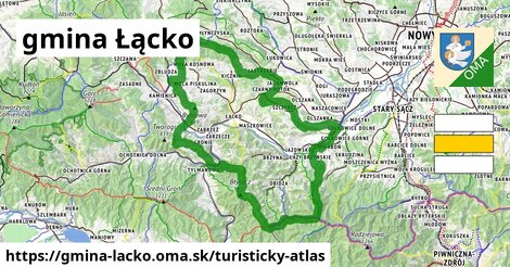 ikona Turistická mapa turisticky-atlas v gmina-lacko