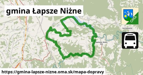 ikona Mapa dopravy mapa-dopravy v gmina-lapsze-nizne