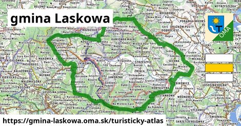 ikona Turistická mapa turisticky-atlas v gmina-laskowa