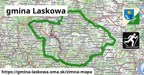 ikona Zimná mapa zimna-mapa v gmina-laskowa