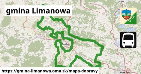 ikona Mapa dopravy mapa-dopravy v gmina-limanowa