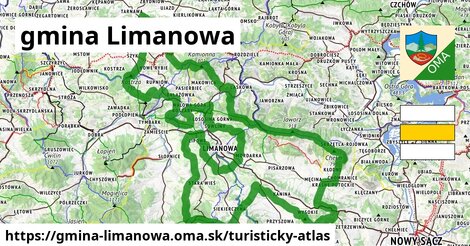 ikona Turistická mapa turisticky-atlas v gmina-limanowa