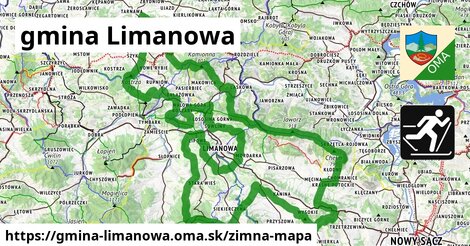 ikona Zimná mapa zimna-mapa v gmina-limanowa