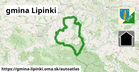 ikona Mapa autoatlas v gmina-lipinki