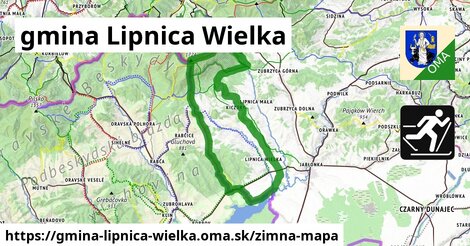 ikona Zimná mapa zimna-mapa v gmina-lipnica-wielka