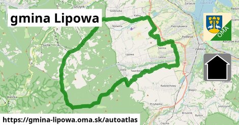ikona Mapa autoatlas v gmina-lipowa