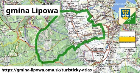 ikona Turistická mapa turisticky-atlas v gmina-lipowa