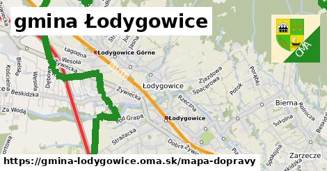 ikona Mapa dopravy mapa-dopravy v gmina-lodygowice