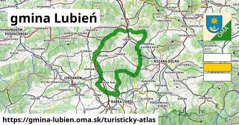 ikona Turistická mapa turisticky-atlas v gmina-lubien