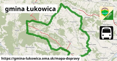 ikona Mapa dopravy mapa-dopravy v gmina-lukowica