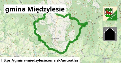ikona Mapa autoatlas v gmina-miedzylesie