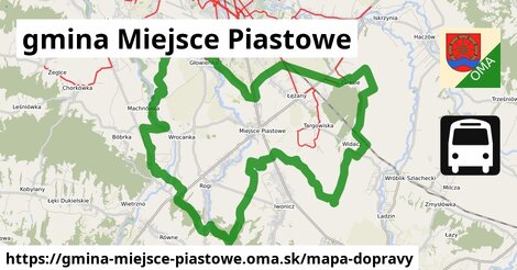 ikona Mapa dopravy mapa-dopravy v gmina-miejsce-piastowe