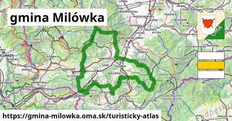 ikona Turistická mapa turisticky-atlas v gmina-milowka