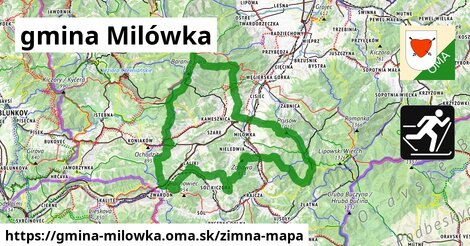 ikona Zimná mapa zimna-mapa v gmina-milowka