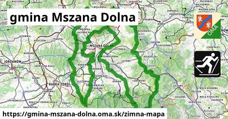 ikona Zimná mapa zimna-mapa v gmina-mszana-dolna