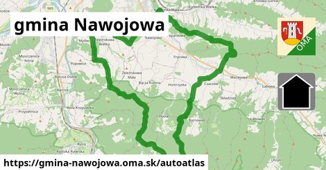 ikona Mapa autoatlas v gmina-nawojowa