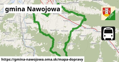ikona Mapa dopravy mapa-dopravy v gmina-nawojowa