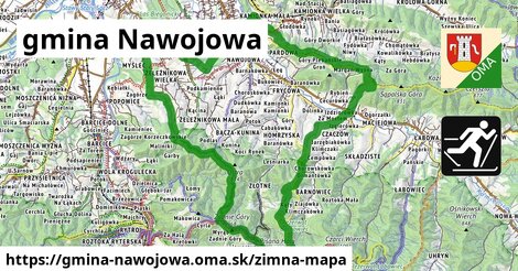 ikona Zimná mapa zimna-mapa v gmina-nawojowa