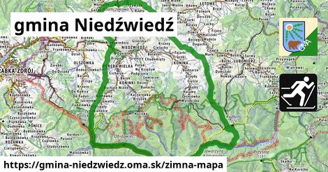 ikona Zimná mapa zimna-mapa v gmina-niedzwiedz