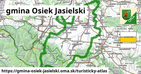 ikona Turistická mapa turisticky-atlas v gmina-osiek-jasielski