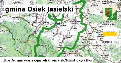 ikona Turistická mapa turisticky-atlas v gmina-osiek-jasielski