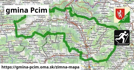 ikona Zimná mapa zimna-mapa v gmina-pcim