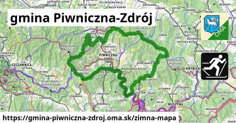 ikona Zimná mapa zimna-mapa v gmina-piwniczna-zdroj