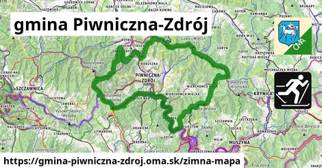 ikona Zimná mapa zimna-mapa v gmina-piwniczna-zdroj