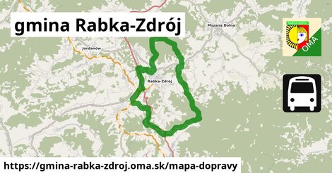 ikona Mapa dopravy mapa-dopravy v gmina-rabka-zdroj