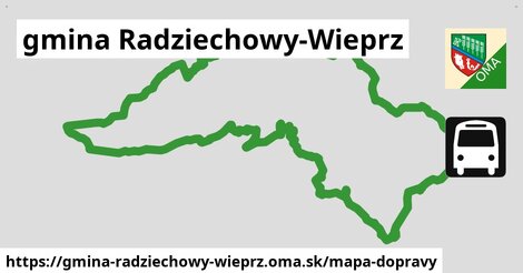 ikona Mapa dopravy mapa-dopravy v gmina-radziechowy-wieprz