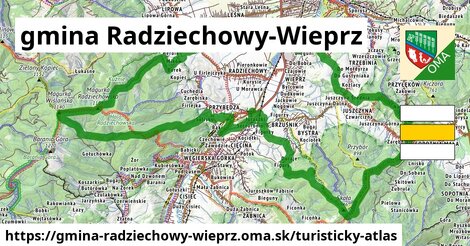 ikona Turistická mapa turisticky-atlas v gmina-radziechowy-wieprz