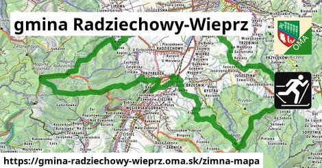 ikona Zimná mapa zimna-mapa v gmina-radziechowy-wieprz