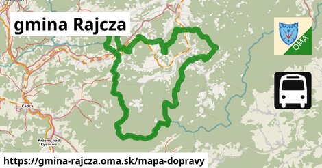 ikona Mapa dopravy mapa-dopravy v gmina-rajcza