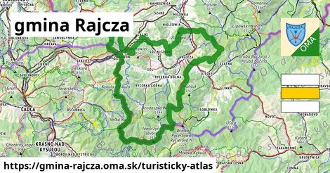 ikona Turistická mapa turisticky-atlas v gmina-rajcza