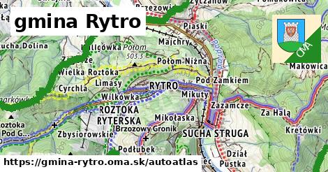 ikona Mapa autoatlas v gmina-rytro