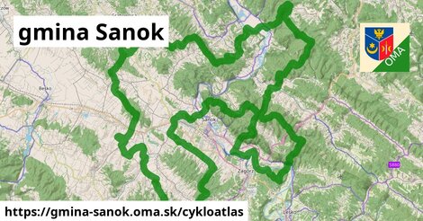 ikona Cyklo cykloatlas v gmina-sanok