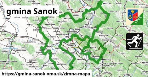 ikona Zimná mapa zimna-mapa v gmina-sanok