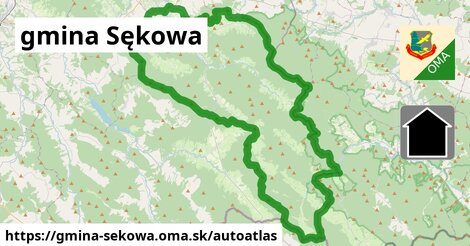 ikona Mapa autoatlas v gmina-sekowa