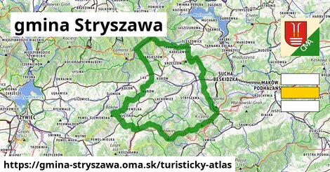 ikona Turistická mapa turisticky-atlas v gmina-stryszawa